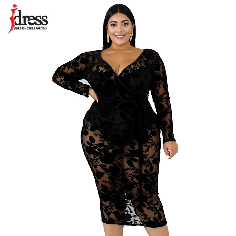 IDress Plus Size XL 6XL Dress for Fat ...