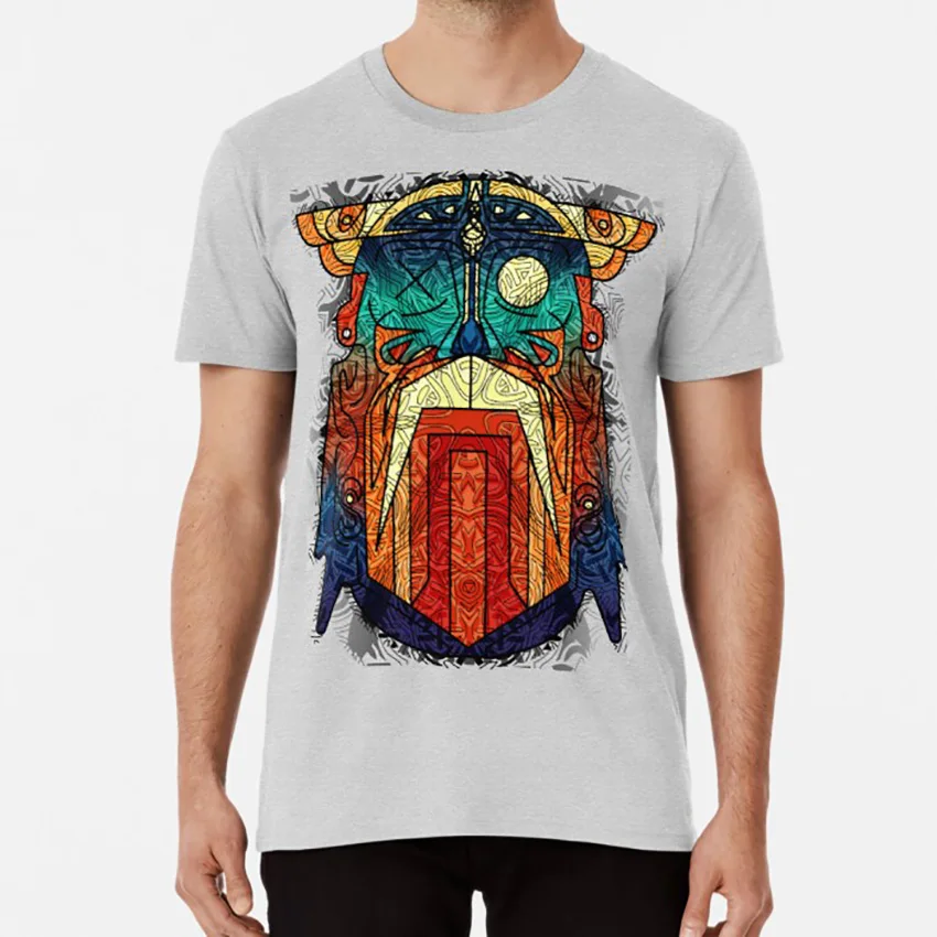 ODIN WODAN геометрические Викинги орнамент искусство футболка odin Бог викингов