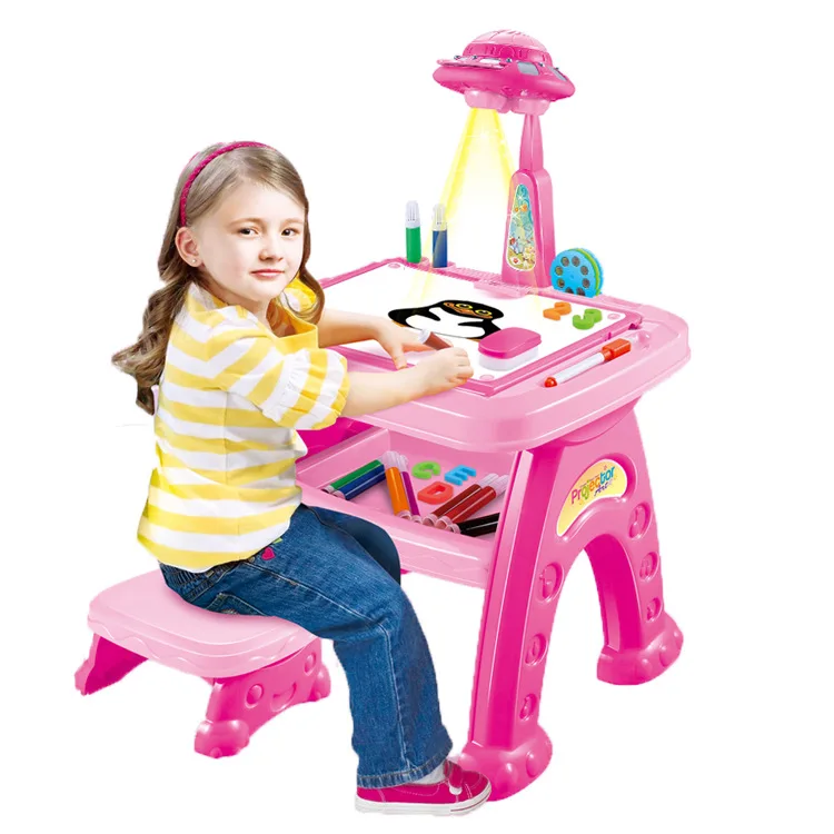 

ENLIGHTEN Early Education Smart Painted Machine CHILDREN'S Drawing Board Smart Projection Educational Toy Drawing Board Easel Cr