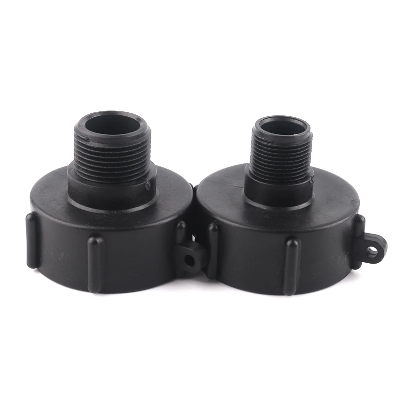 

1pcs 3/4",1" Male Thread IBC Tank Connectors Hose Pipe Adapter Tap Cap PVC Plastic Scew Cap Garden Connector Water Tank Fittings