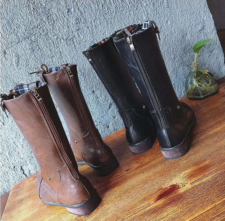 boots Winter boots Warm waterproof shoes Super star Mid calf Boots for women Stitching slip resistant JXX14