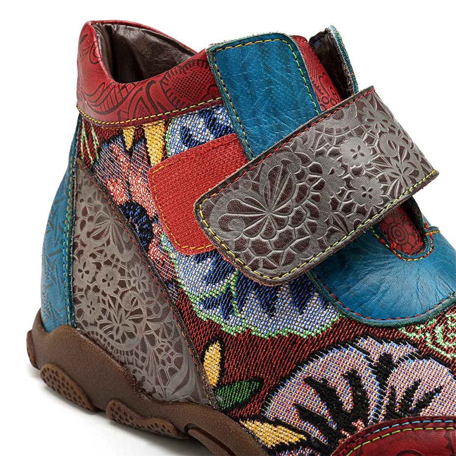 Genuine Leather Winter Ankle Boots For Women Shoes Handmade Large Size Woman Sneakers Retro Increased Women Boots Tenis Feminino (19)
