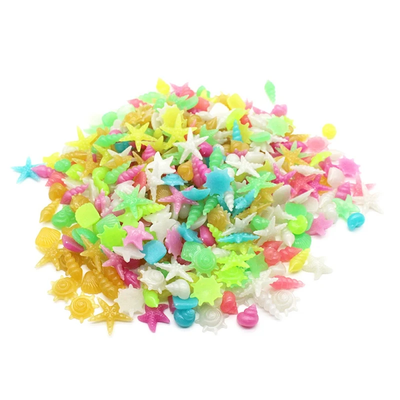 discount  Kids Toys Luminous Shell Novelty Ocean Stones Glow In The Dark Pebble Stones Fish Tank Aquarium Gar