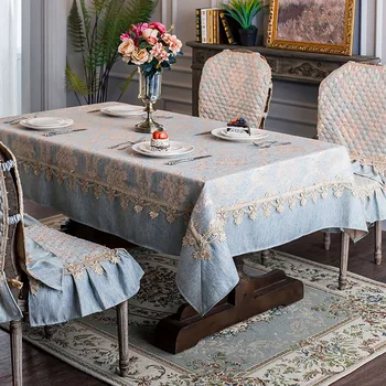 

Lychee European Style Table Cloth Simple Rectangle Table Cover Home Wedding Birthday Party Tablecloth