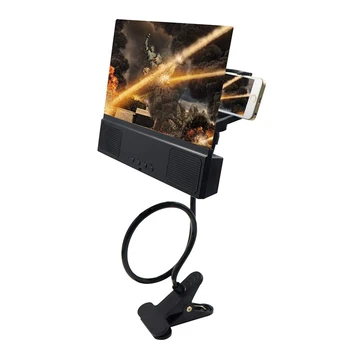 

12 Inch Phone Screen Amplifier with Audio Bluetooth Speaker Mobile Phone Magnifier PUO88