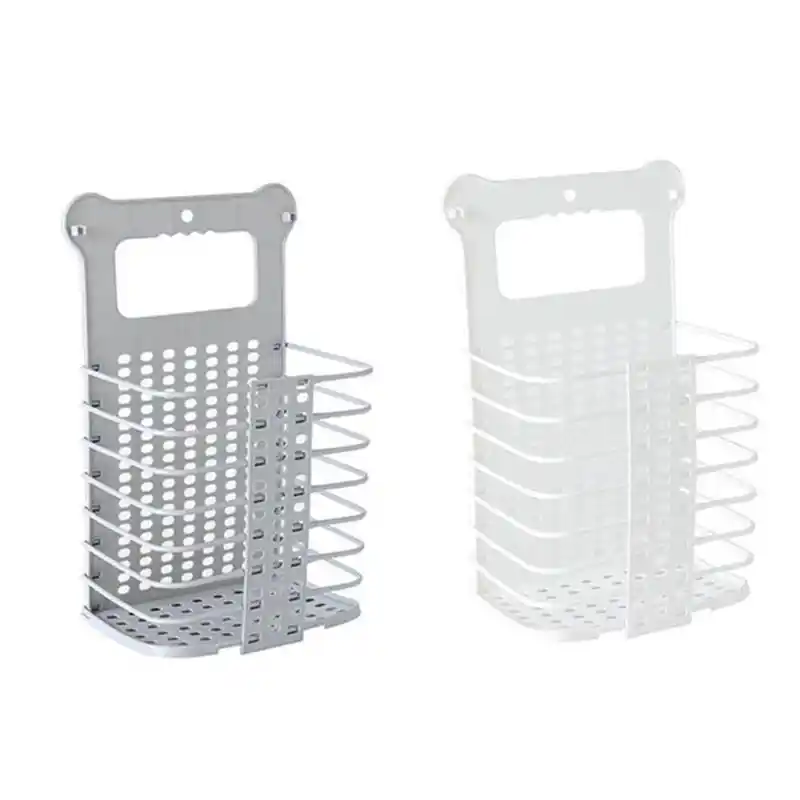 Plastic Foldable Laundry Storage Basket With Handle Dirty Cloth Toy Standing Organizer Basket Bathroom Storage Wall Mounted Laundry Baskets Aliexpress