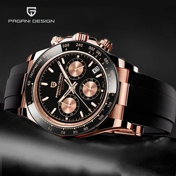 

2020 New PAGANI DESIGN Mens Quartz Watches Date Luxury Gold Wristwatch Men Waterproof Chronograph Japan VK63 Clock Reloj Hombre