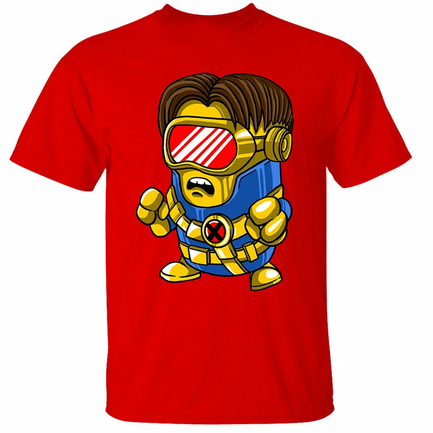 Cyclops Minion T-Shirt Mens Funny Parody Full-Figured Tee Shirt New Fashion Design | Мужская одежда