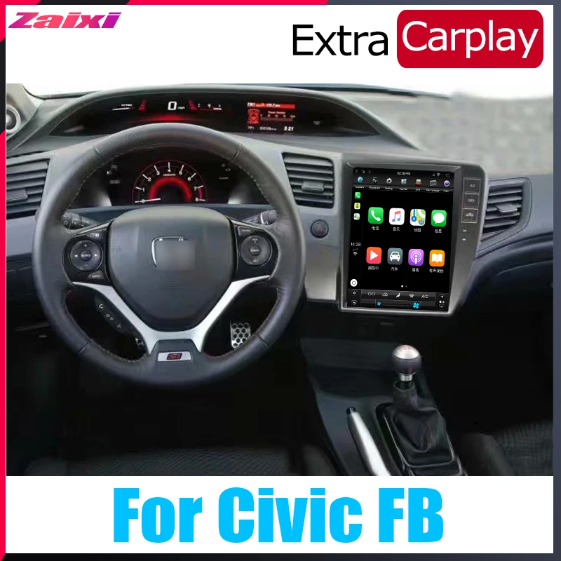 ZaiXi 10," Тесла Тип Android для Honda Civic FB 2011~ автомобильный Android dvd-плеер навигация GPS радио мультимедийная система