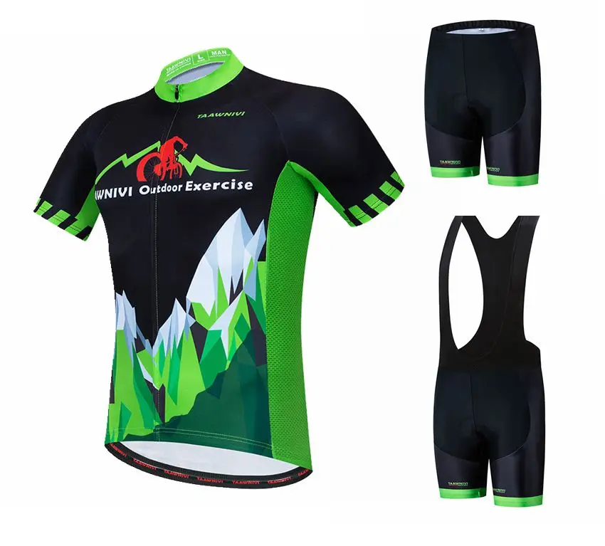 green cycling kit