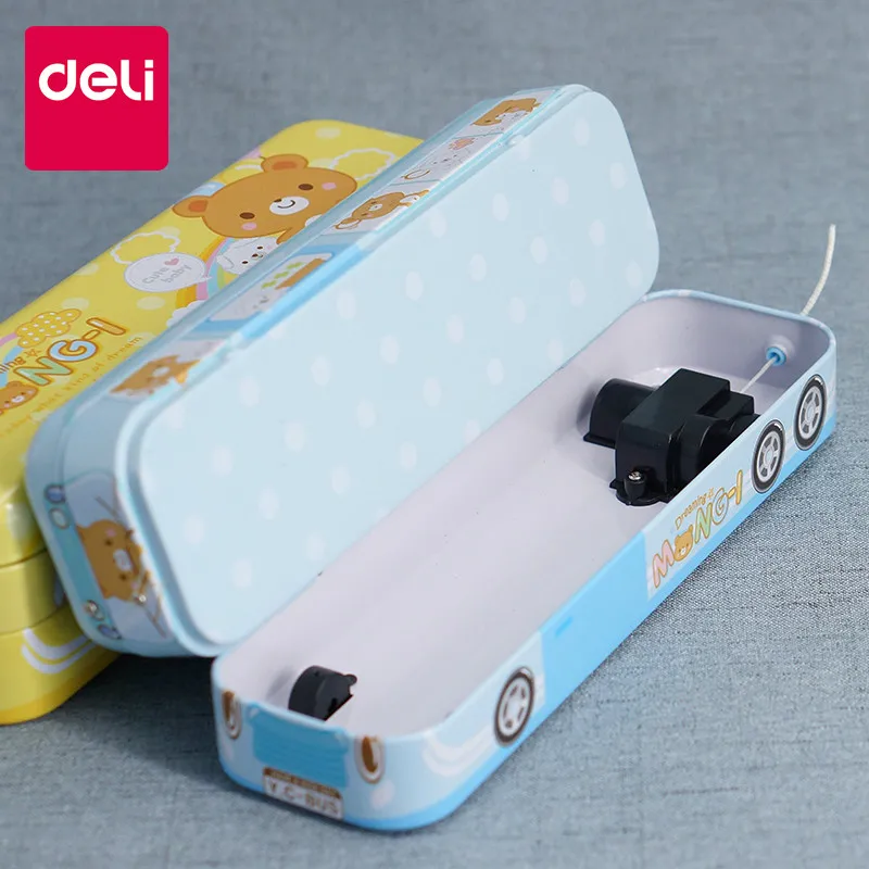 Креативный чехол карандаш Deli Kawaii пенал в стиле школьной машинки многоуровневый