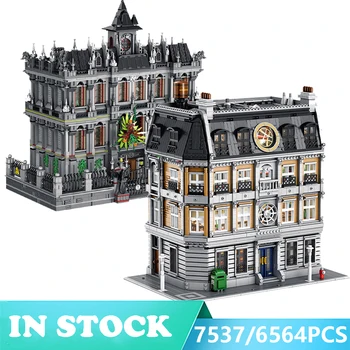 

MOC Dc Movie Super Heroes Series Batman Arkham Asylum Model Building Blocks Breakout Lunatic Hospital Bricks Toys For Kids Gifts