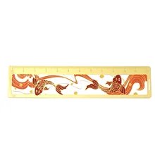 Criativo régua delicada vintage metal colorido livro página marcador