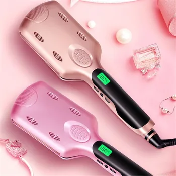 

Professional 26/32 mm Wave Curling Iron Ceramic Hair Curler Deep Wavy Curler LED Temperature Hair Three Tube Hair Curler Roller