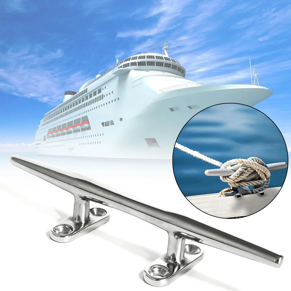

Accessories Mooring Cleat Bollard 5" Boat Yacht Deck Line Rope Cleat 316 Stainless Steel 5 Inch Yacht Heavy Round Cable Tie