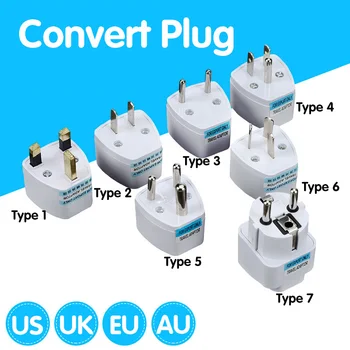 

Universal AU EU US UK Power Plug Adapter Travel Adapter Plug Converter