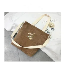 1 шт. Холщовая Сумка на плечо новая вышитая переносная Холщовая Сумка модная сумка на плечо