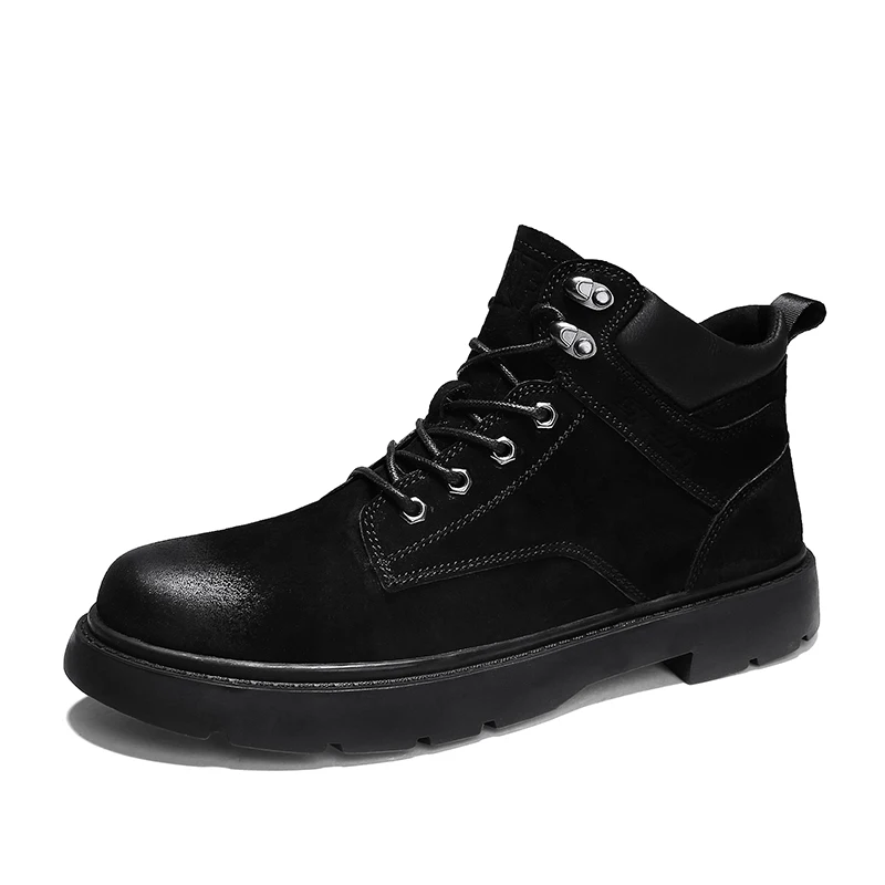 NEW Genuine Leather Men Waterproof Boots Men Casual Shoes Fashion Ankle Boots For Men High Top Winter Men Boots%7837