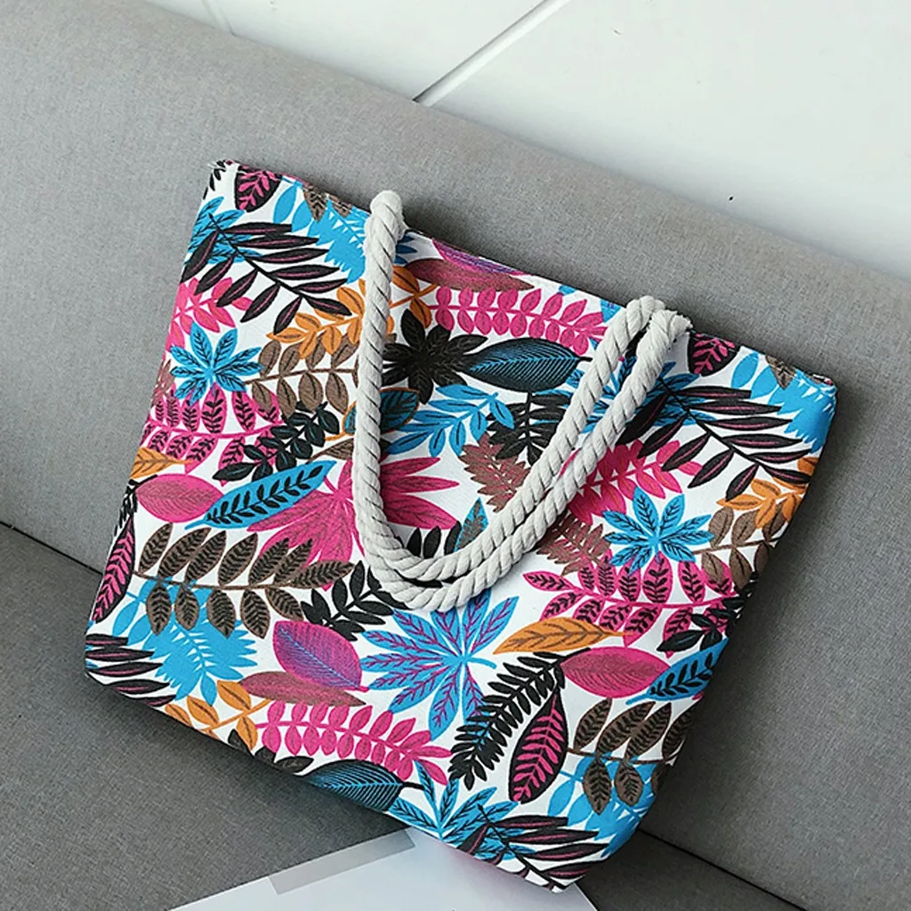 ETya женская сумка на плечо bolsa feminina, холщовые сумки-мессенджеры с принтом листьев, сумки-мессенджеры, пляжные сумки, повседневная сумка-тоут, чехол bolsa sac основной