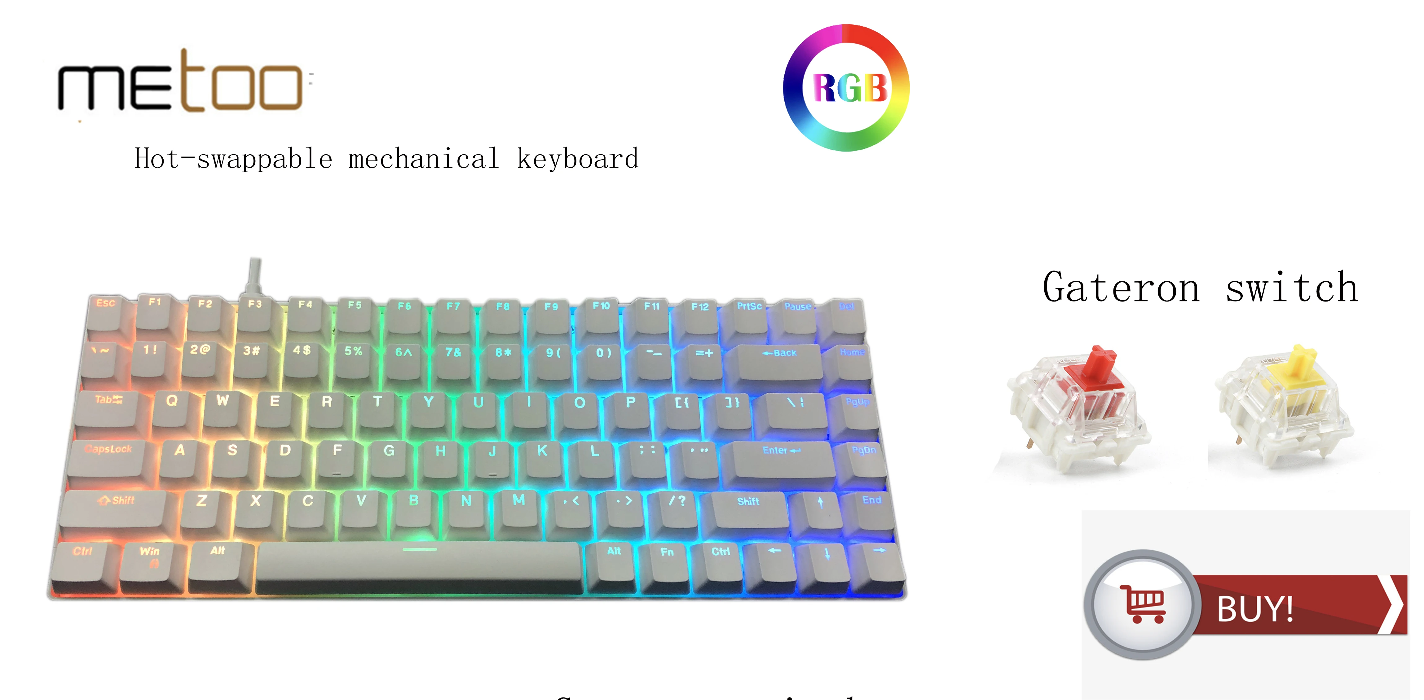 soft keyboard for pc TES84 Hot Swap Mechanical Keyboard Kit wired detachable cable RGB Back light Compatiable With 3/5 Pins For Cherry Gateron Kailh pc keypad