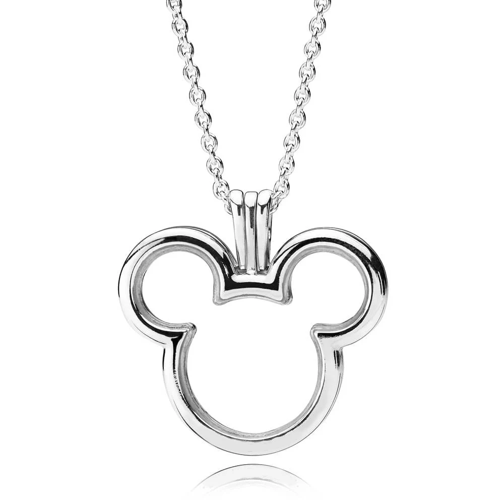 

LISM 100% 925 Sterling Silver 1: 1 Beautiful Model Floating Locket Necklace Women Wedding Party Birthday Gift Free Shipping