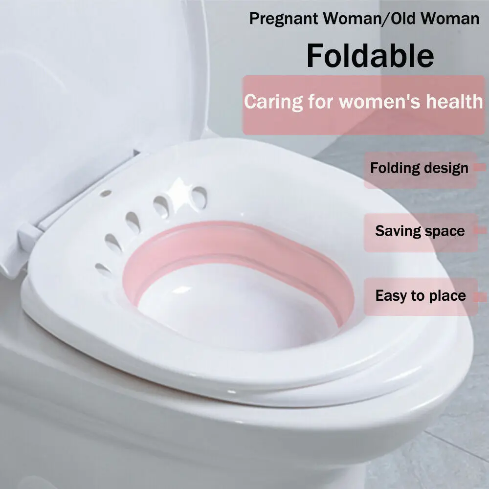 

Toilet Seat Cover Folding Toilet Sitz Bath Tub Soaking Basin for Pregnant Women Hemorrhoid Patient