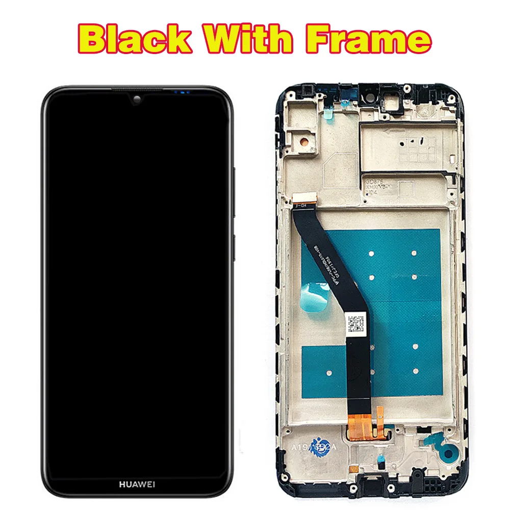 Для huawei Y6 /Y6 Prime MRD-LX1f ЖК-дисплей 6,09 дюймовый сенсорный экран дигитайзер Assembly10-Point сенсорный олеофобный Coatin - Цвет: Black With Frame
