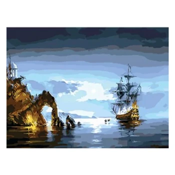 

Abstract Landscape Frameless Picture Painting By Numbers Home Decor for Living Room DIY Digital Canvas Painting