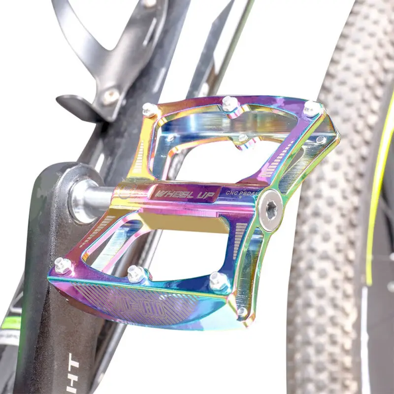 Новая велосипедная 2X MTB плоская платформа из алюминиевого сплава для горного велосипеда, велосипедные педали, нескользящая разноцветная педаль