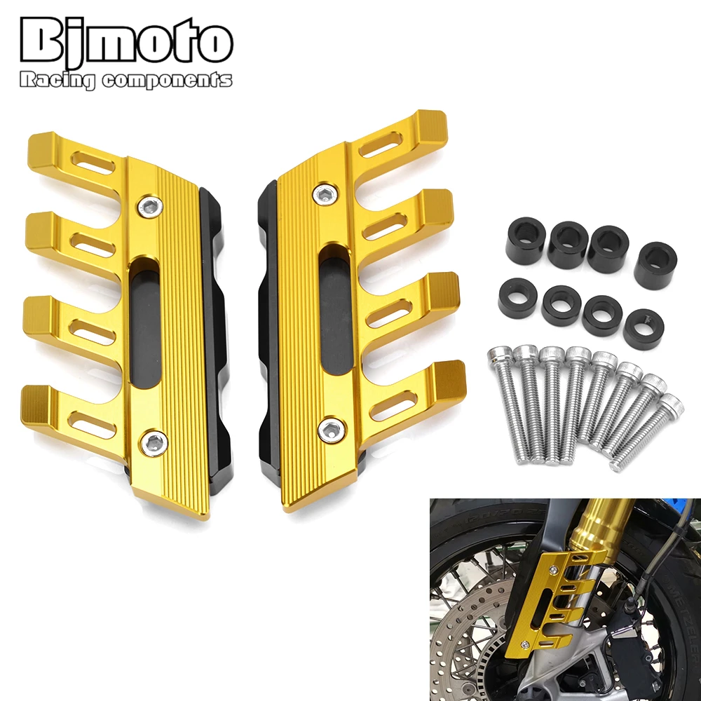 

BJMOTO Front Fender Slider Protector Mudguard Cover Decals For Yamaha R1 R6 MT09 MT10 For BMW R 1200GS Motorcycle CNC Protection