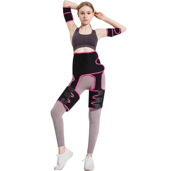 

Women High Waist Thigh Trimmer Neoprene Sweat Shapewear Slimming Leg Body Shapers Adjustable Waist Trainer Slimming Belt