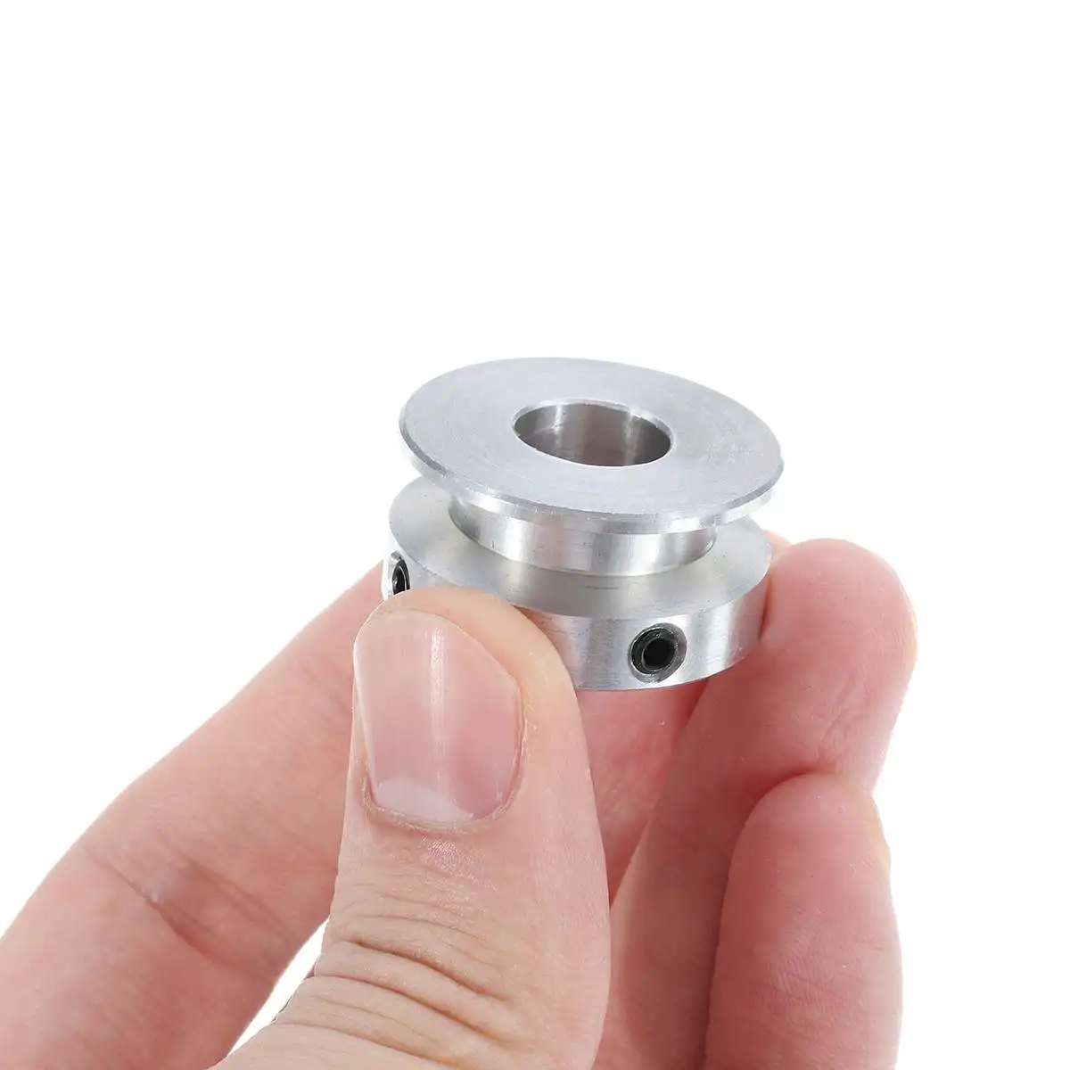 4-16mm Pulley 30mm Aluminum Alloy Single Groove Fixed Bore Pulley Wheel For Motor Shaft 6mm Belt fixed pulley belt pulley