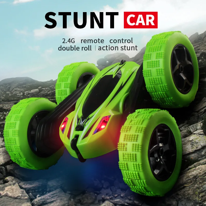 

Rechargeable Four Wheel Drive Remote Control Car off-road vehicle High Speed 3D Flip Cars 360 Degree Rollercoaster Gift For Ki