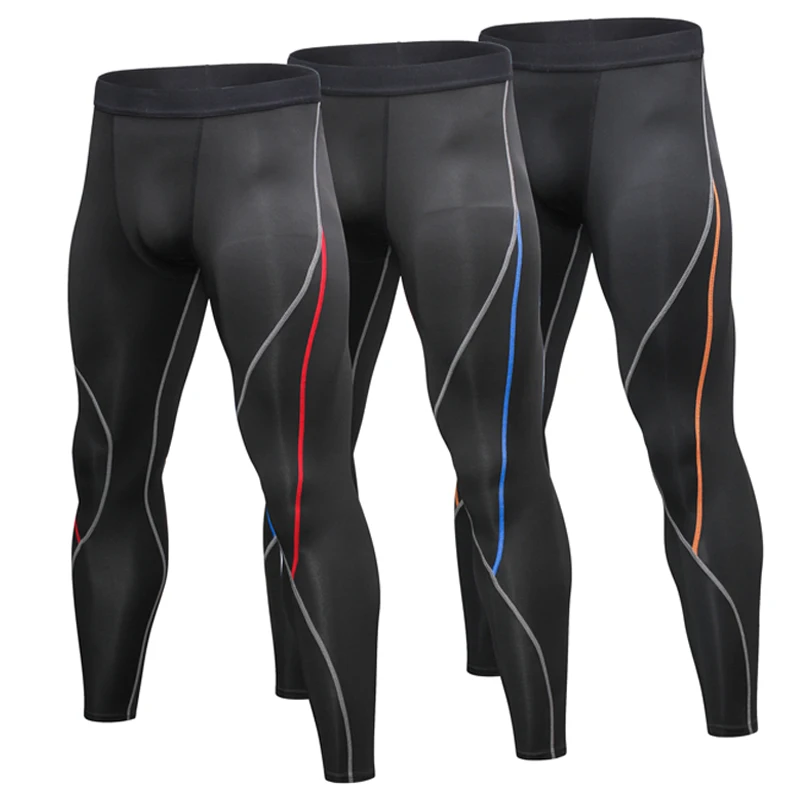Мужские Компрессионные шорты для бега для йоги, мужские обтягивающие колготки, штаны, мужское трико, спортивные мужские Леггинсы