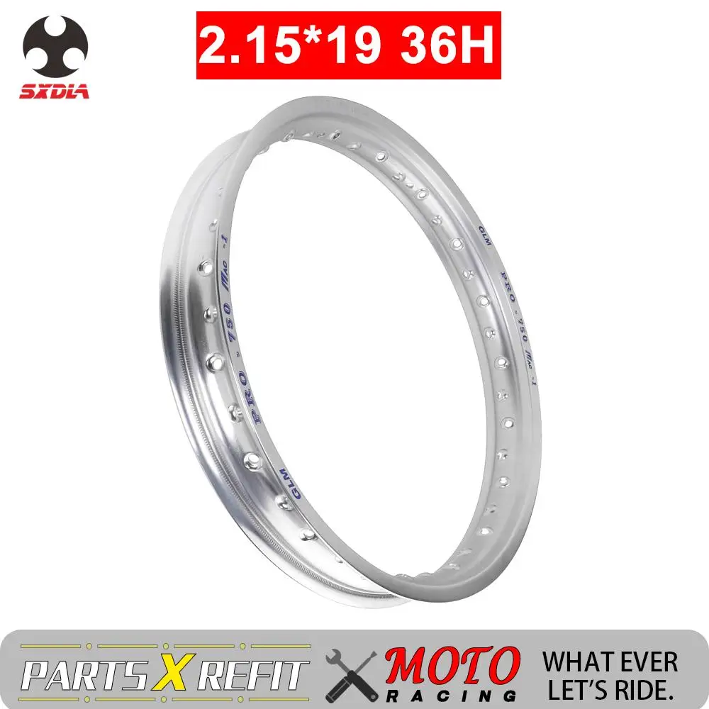 Мотоцикл 2,15X19 Ступица колеса обод 36 дюймов спицы отверстия для Honda Kawasaki KTM Suzuki Yamaha Универсальный внедорожный велосипед