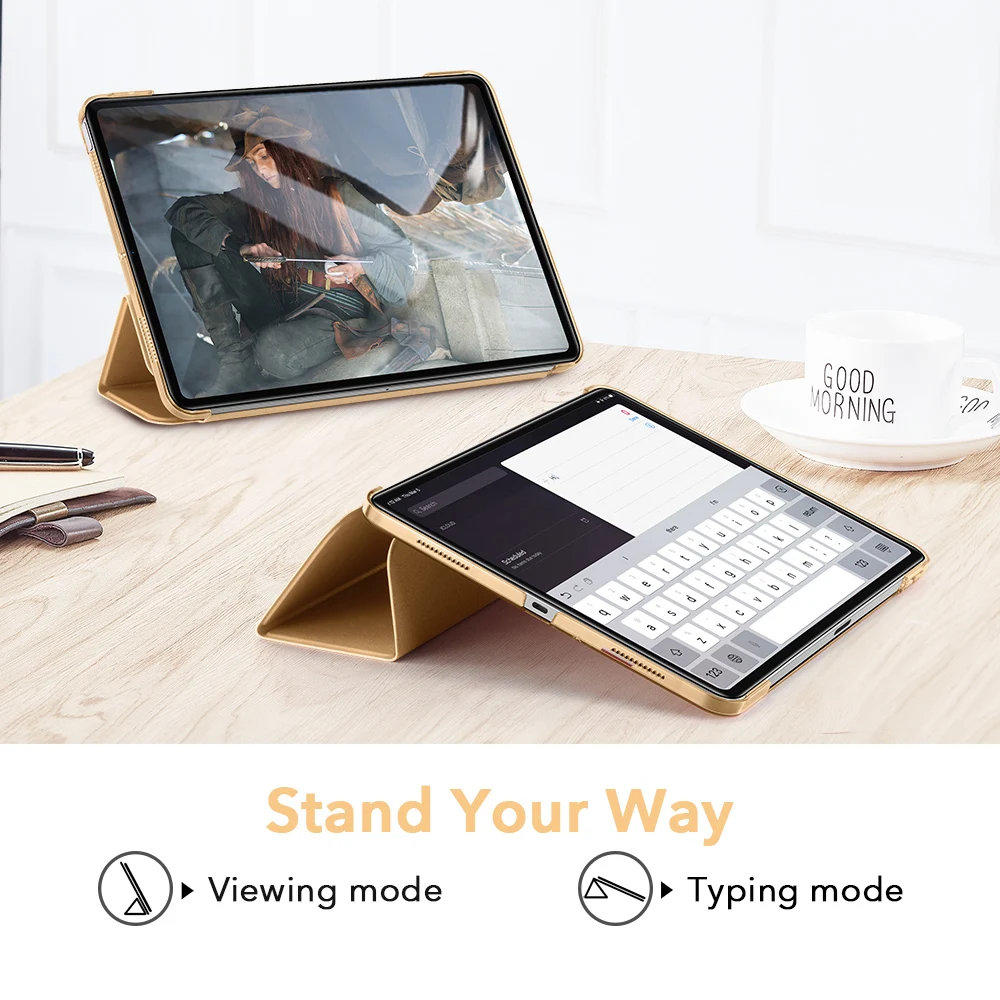 ESR чехол для 2020 iPad Air 4/8/7/iPad Pro 11 &quot12 9" дюйма Поддержка карандаш зарядки Smart Ultra Slim
