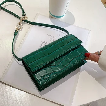 

ASDS-Women Bag Fashion Crocodile Shoulder Bag Ladies Purses Messenger Crossbody Bags for Women
