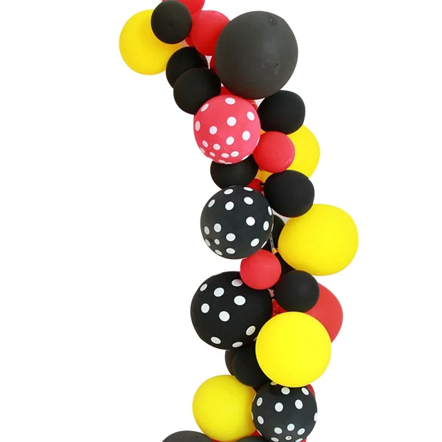 Mickey Mouse Theme Image Party Balloons Decoration Birthday Background Decor Baby Shower Supplies Children Party Supplies 100pcs Balloons2