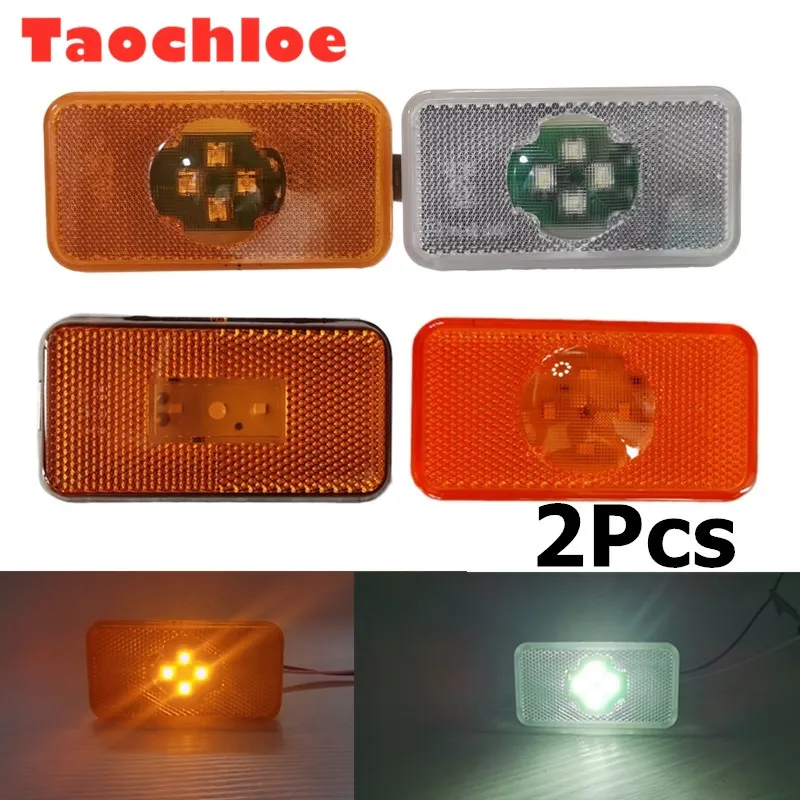 2pcs 24v Led Side Marker Light For Volvo Trucks Fh/fm/fl For Scania