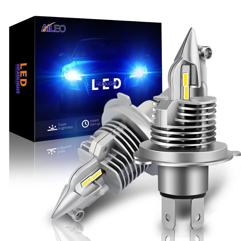 Canbus 72w/coppia lampada H4 LED Mini proiettore lente Automobles lampadina 16000LM Kit di conversione Hi/Lo fascio faro 12V/24V