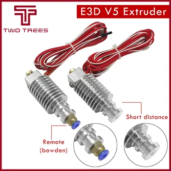 

V5 J-Head Extruder Hotend For 1.75mm 3.0mm Filament 3D Printers Parts Remote Direct Short Hot End 0.4mm 12V40W Aluminum Kit Part