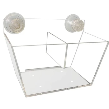 

2Pcs Window Flower Pot Box Creative Flower Pot Rack Plant Tray Rack with Suction Cup Outdoor Interior Decoration Gift