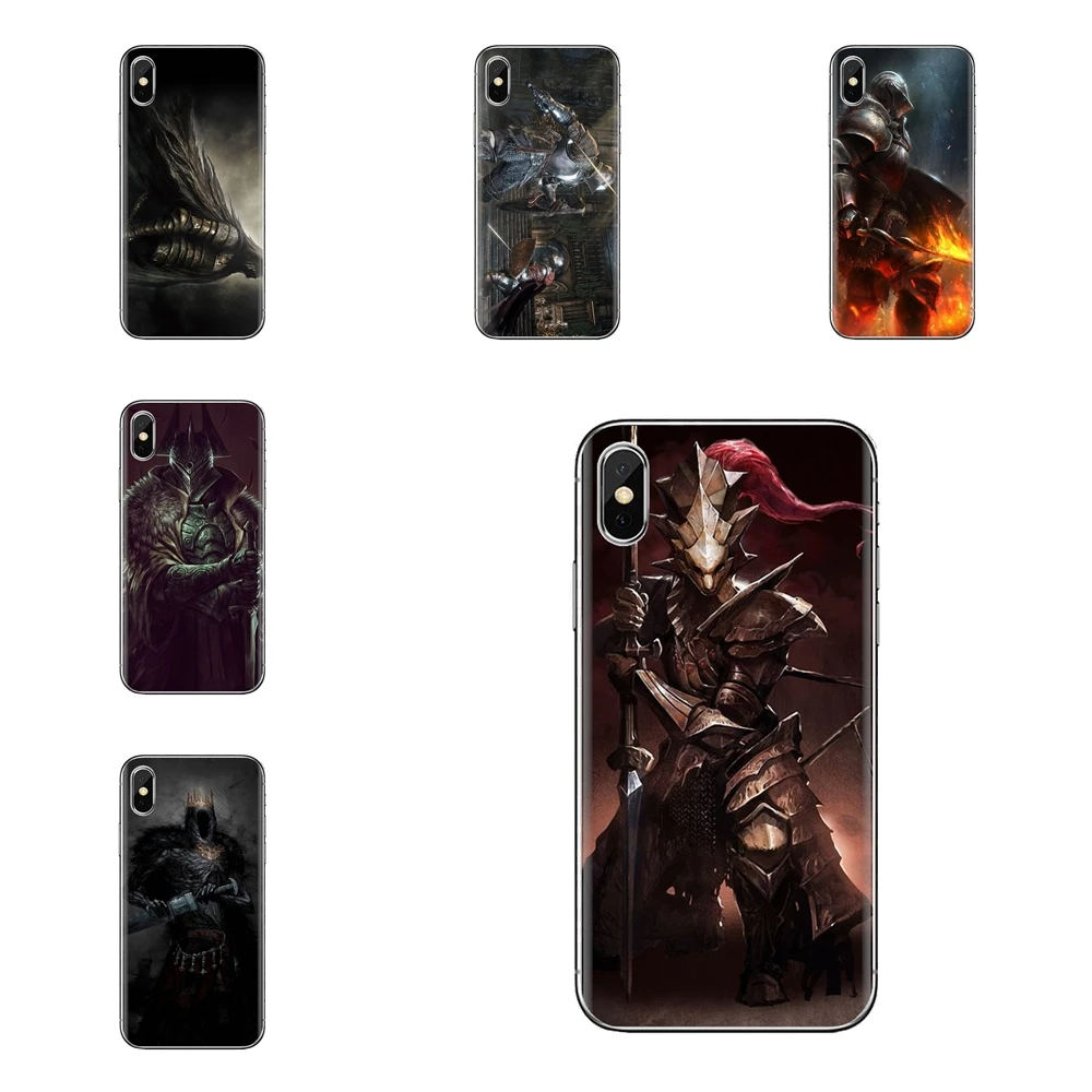TPU Cover For iPhone XS Max XR X 4 4S 5 5S 5C SE 6 6S 7 8 Plus Samsung Galaxy J1 J3 J5 J7 A3 A5 Nameless King Dark souls 3 Games |