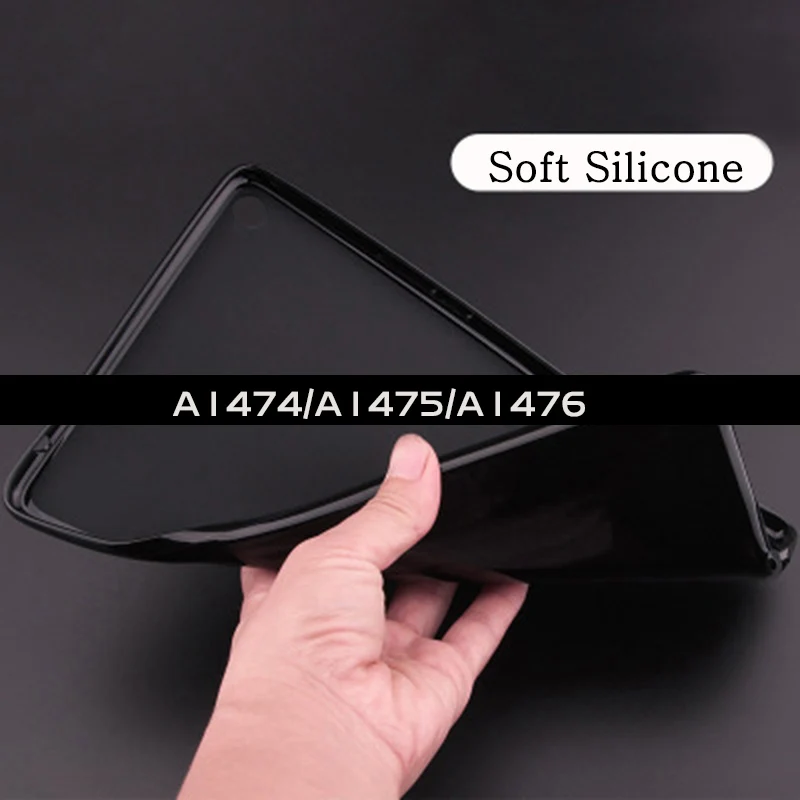 Чехол для планшета Apple iPad Air 2013(Air 1) A1474 A1475 A1476 9,7 Wi-Fi LTE PU кожаный магнитный чехол для автоматического пробуждения и сна смарт-чехол - Цвет: Soft Silicone