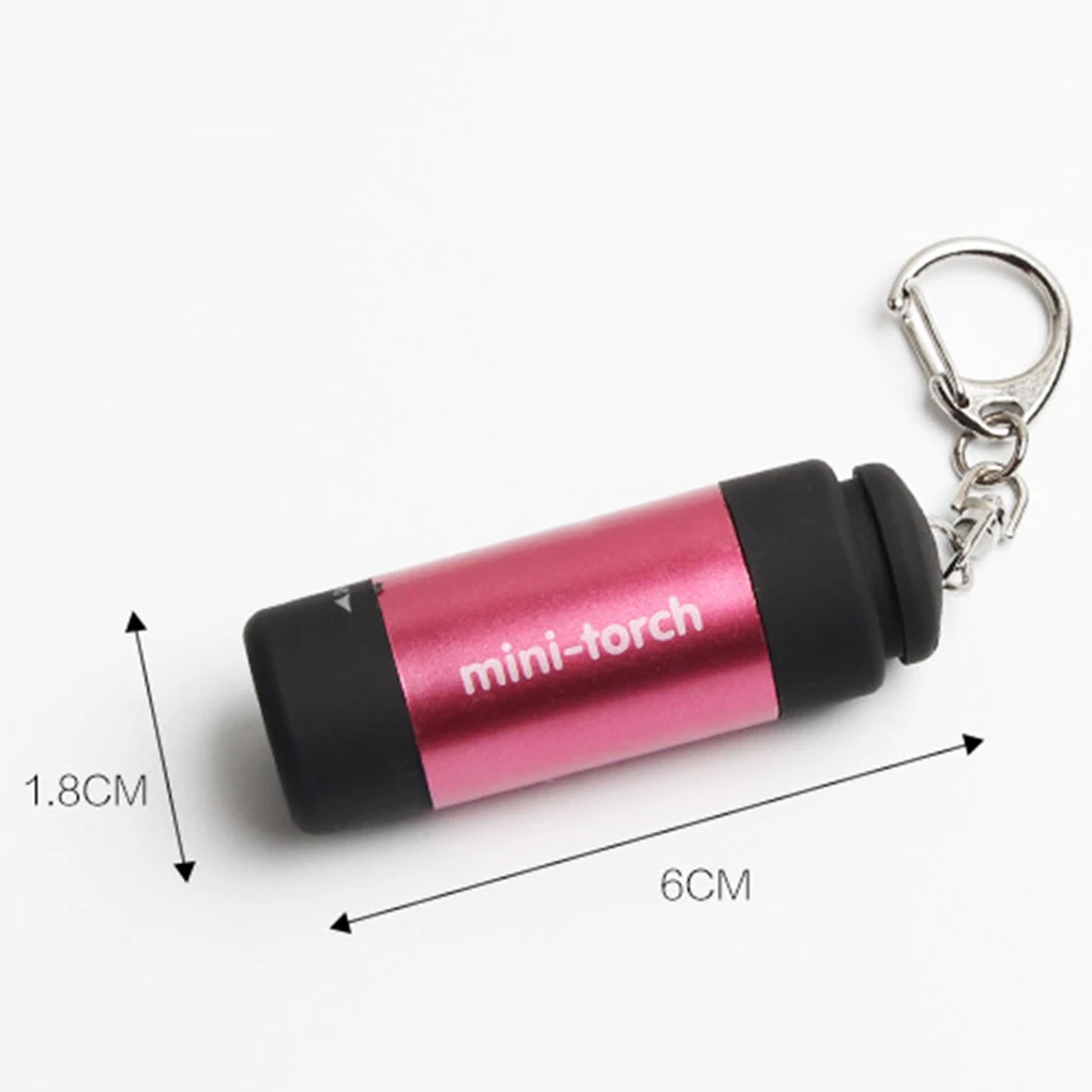 Мини-фонарь, светодиодный светильник, usb зарядка, 0,5 Вт, 25лум, портативный светодиодный мини-фонарь, светильник-вспышка, USB Перезаряжаемый брелок