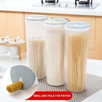 

Multifunctional Spaghetti Box Tableware Noodle Box Moistureproof Plastic Storage Box Food Canister Kitchen Containers