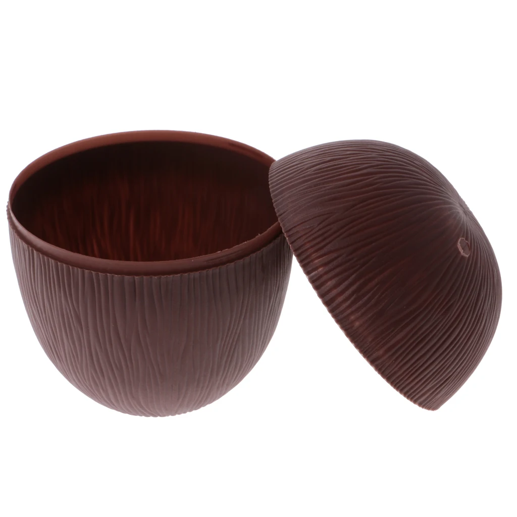 Tropical Fruit Coconut Pineapple Fruit Shaped Drink Cup Juice Cup with Straw Hawaiian Luau Summer Beach Birthday Party Supplies