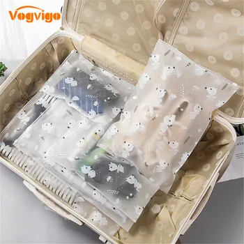 

VOGVIGO PEVA Cartoon Mouse Transparent Cosmetic Bag Animal Travel Makeup Case Zipper Organizer Storage Pouch Toiletry Wash Kit