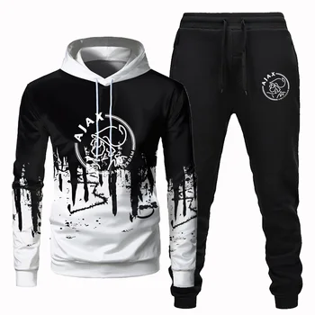 

2020 Fall New Men's 3D Hoodie + Casual Fashion Comfortable Printed Pants