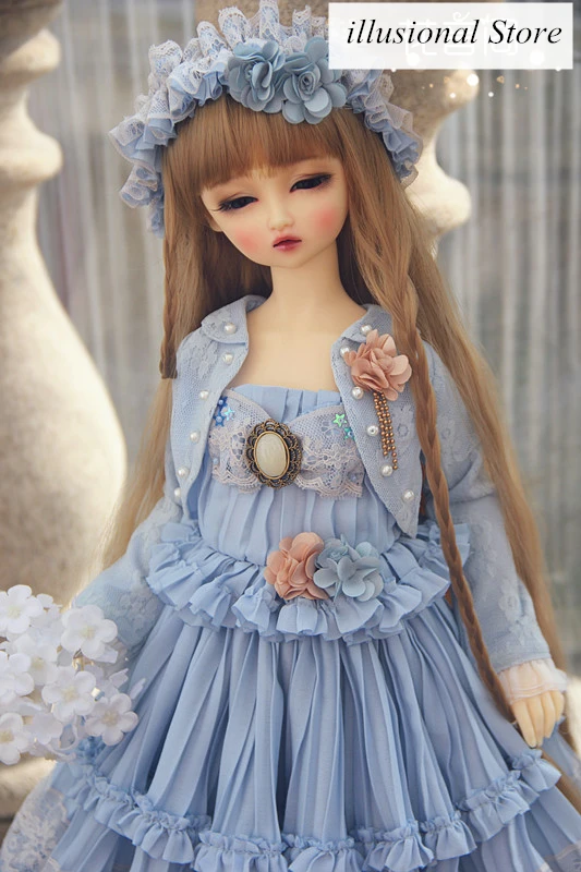 1/3 BJD SD кукла наряды одежда голубое платье для 1/3 sd10 bjd Кукла одежда вечернее платье